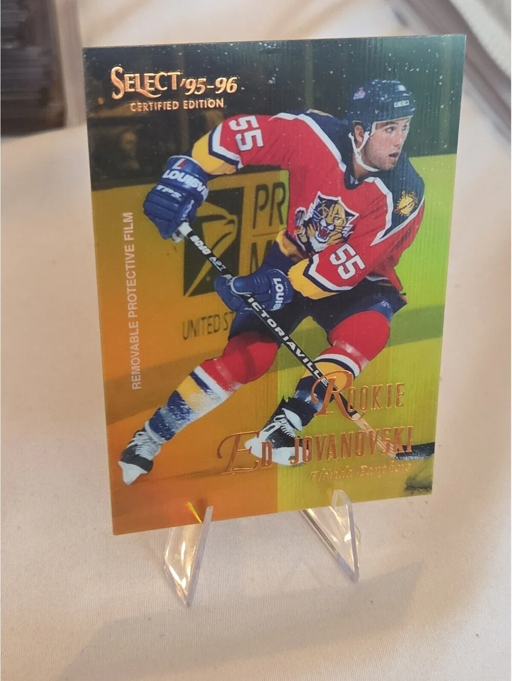 1995-96 Select Certified Mirror Gold #137 Ed Jovanovski Rookie Panthers SSP